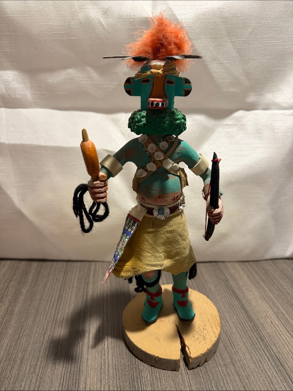 Hand-Painted Kachina Dolls - LOT OF 3 vintage hand carved Native American. - Picture 4 of 6